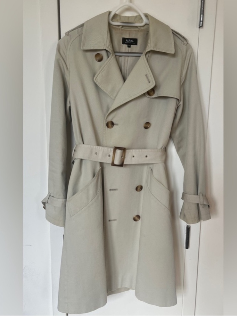 APC Classic Beige Trench Sz M
